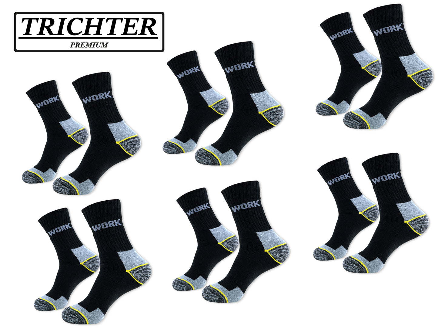 Arbeits-Socken Herren Funktionssocken Trekking-Socken Thermosocken Baumwolle mit Vollfrottee