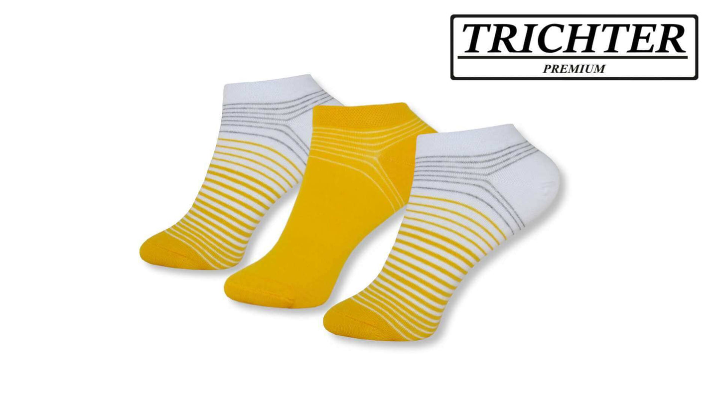 Trichter® 6 Paar Damen Sneaker Socken Set für Sport Freizeit Baumwolle Fun - Damen Sneakersocken Füßlinge - www.Socken-Center24.de