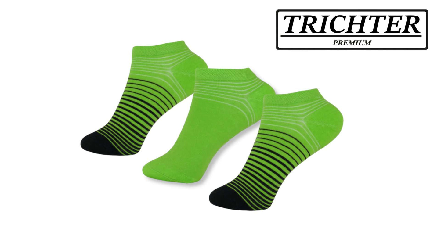 Trichter® 6 Paar Damen Sneaker Socken Set für Sport Freizeit Baumwolle Fun - Damen Sneakersocken Füßlinge - www.Socken-Center24.de