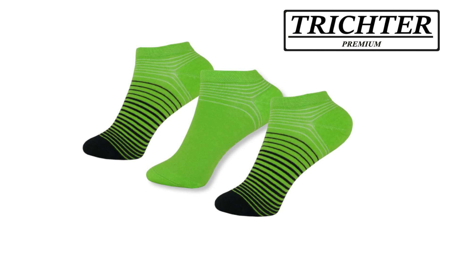 Trichter® 6 Paar Damen Sneaker Socken Set für Sport Freizeit Baumwolle Fun - Damen Sneakersocken Füßlinge - www.Socken-Center24.de