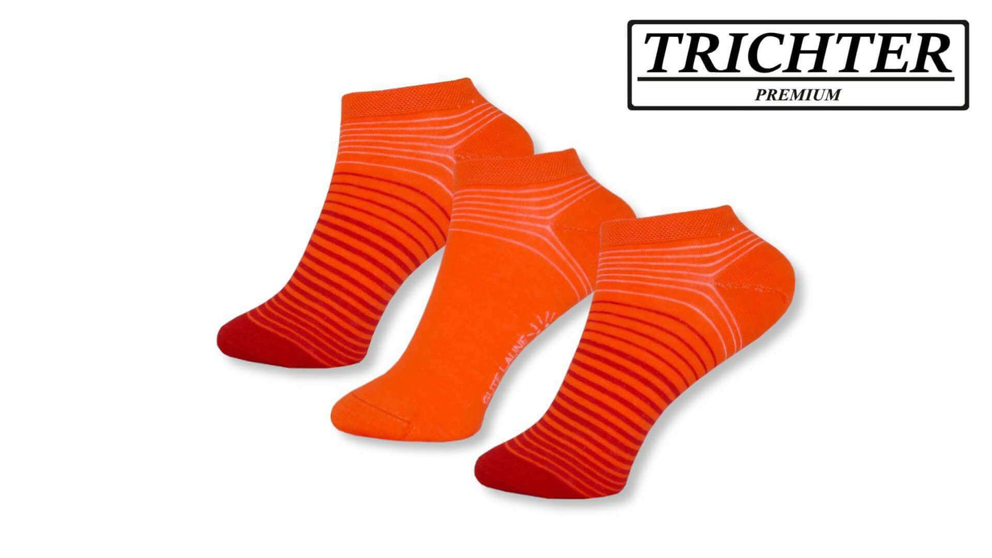 Trichter® 6 Paar Damen Sneaker Socken Set für Sport Freizeit Baumwolle Fun - Damen Sneakersocken Füßlinge - www.Socken-Center24.de