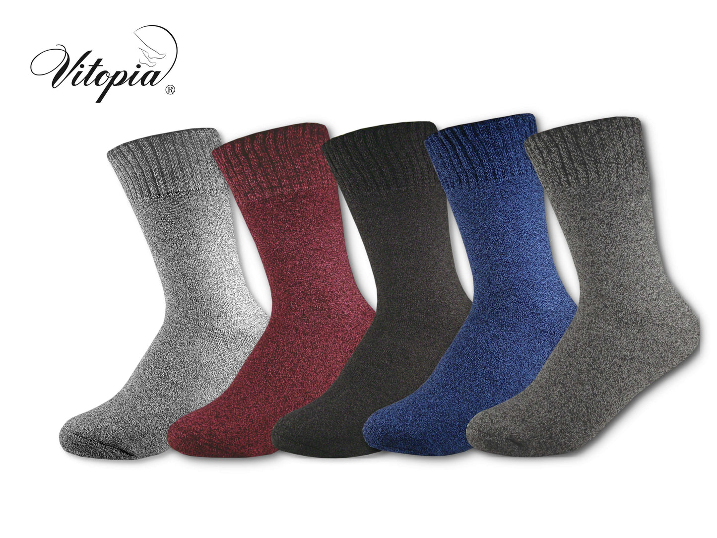 Vitopia®4 Paar Damen Winter Socken extra dick + warm Baumwolle - Damen Thermosocken - www.Socken-Center24.de
