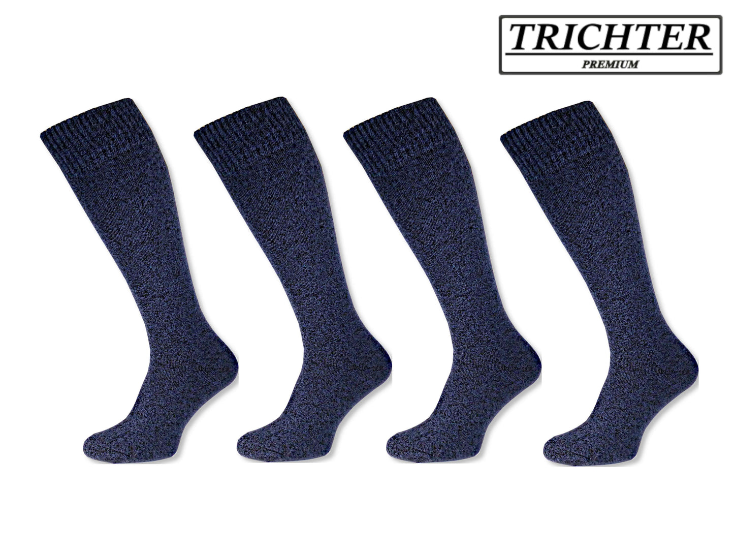 Trichter® 4 Paar Herren Winter Kniestrümpfe extra dick + warm - Herren Thermosocken Kniestrümpfe - www.Socken-Center24.de