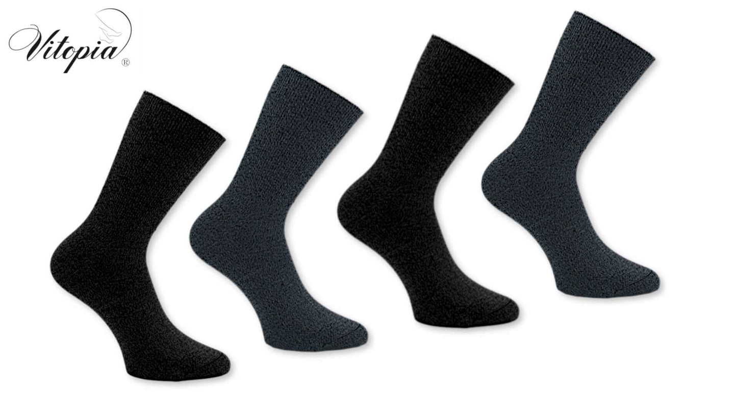 Diabetikersocken Gesundheitssocken ohne Gummi kein einschnüren Herren Strümpfe socken ohne venenfreundlich Abdrücke warm Thermo dick Winter