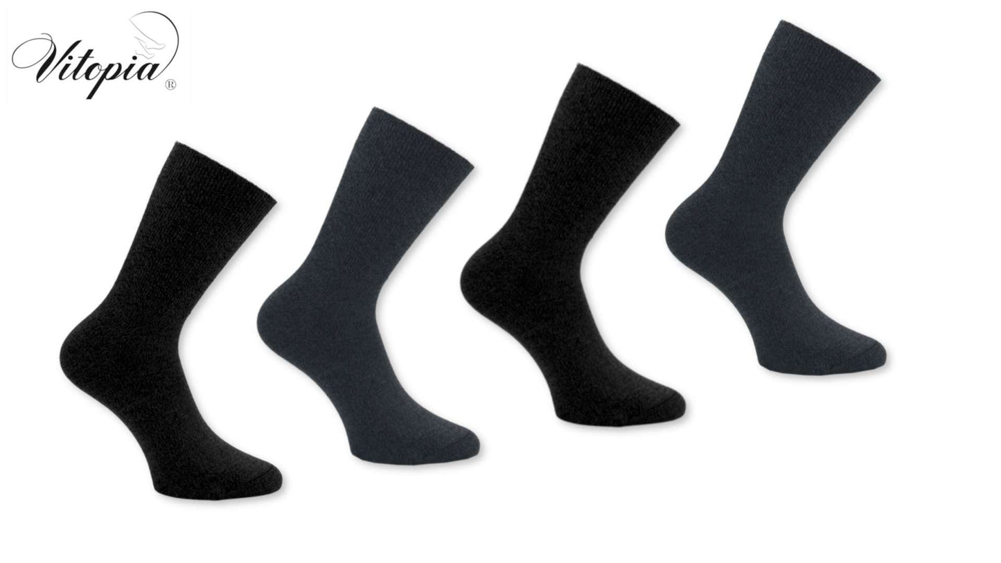 Diabetikersocken Gesundheitssocken ohne Gummi kein einschnüren Herren Strümpfe socken ohne venenfreundlich Abdrücke warm Thermo dick Winter