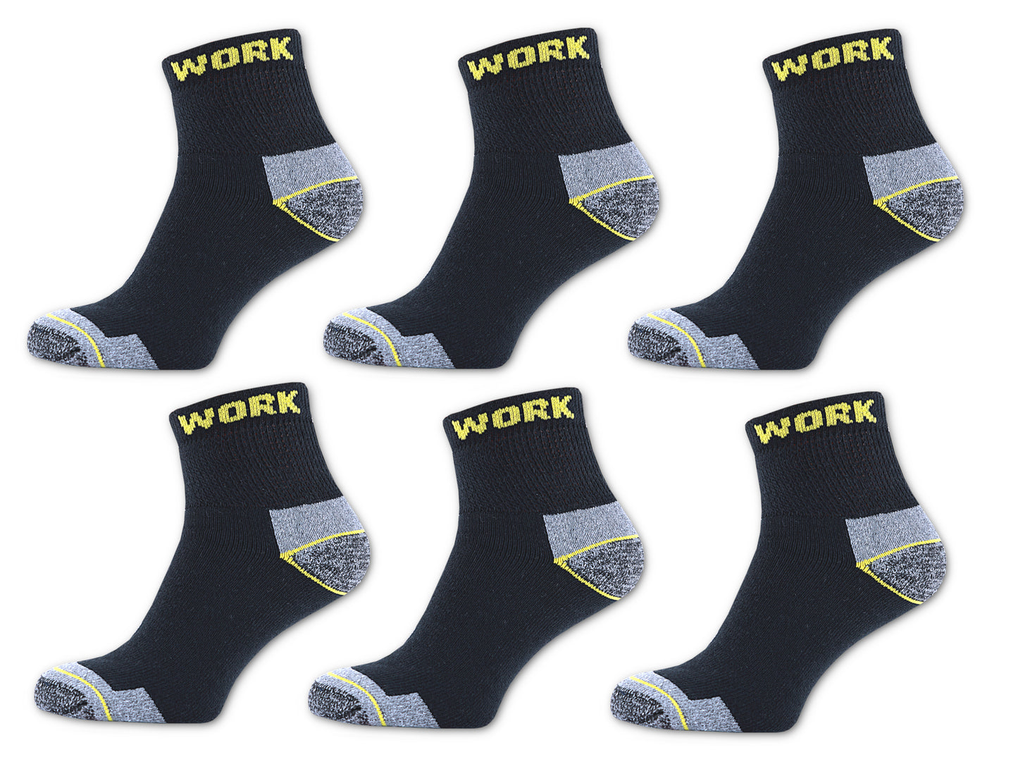 Arbeits Socken Herren Kurzsocken Funktionssocken halblang Trekking mit Vollfrottee kurze Strümpfe Quarter socks robust atmungsaktiv