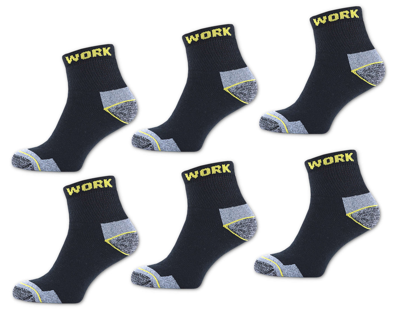 Arbeits Socken Herren Kurzsocken Funktionssocken halblang Trekking mit Vollfrottee kurze Strümpfe Quarter socks robust atmungsaktiv