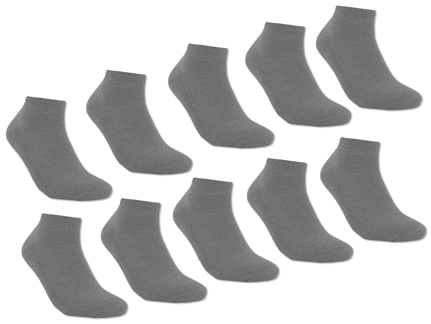 Sneakersocken von Trichter®| Kurzschafsocken Set mit Frotteesohle | 10 Paar | Herren und Damen | Halbsocken Knöchelsocken