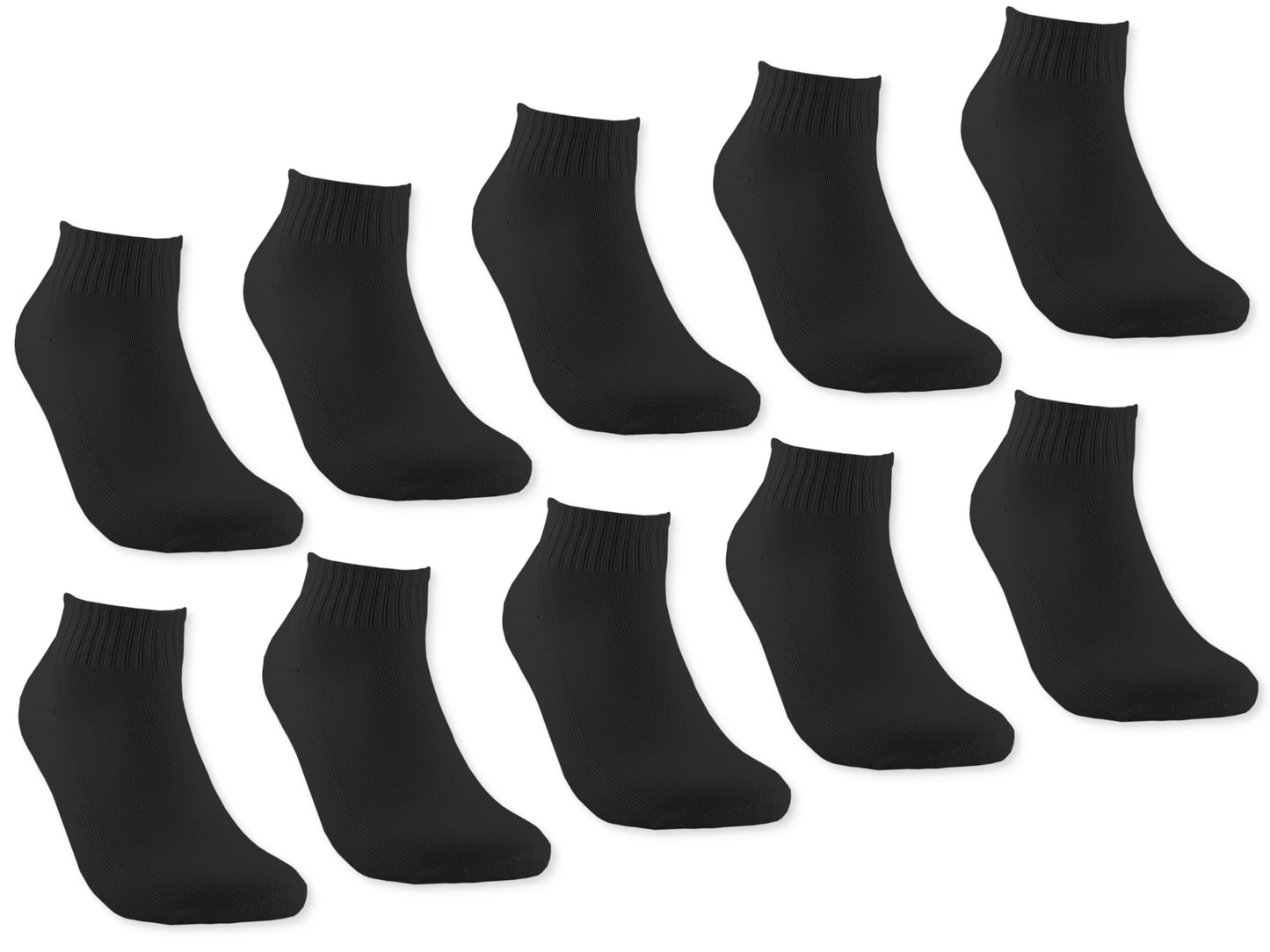 Sneakersocken von Trichter®| Kurzschafsocken Set mit Frotteesohle | 10 Paar | Herren und Damen | Halbsocken Knöchelsocken