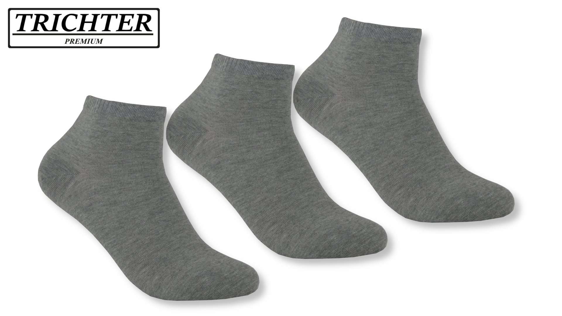 Trichter® 6 Paar Herren Kurzsocken Sneaker Socken aus Baumwolle - Herren Kurzsocken Kurzschaft - www.Socken-Center24.de