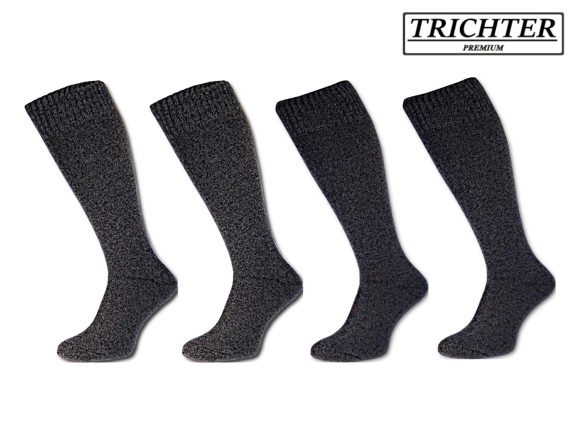 Trichter® 4 Paar Herren Winter Kniestrümpfe extra dick + warm - Herren Thermosocken Kniestrümpfe - www.Socken-Center24.de