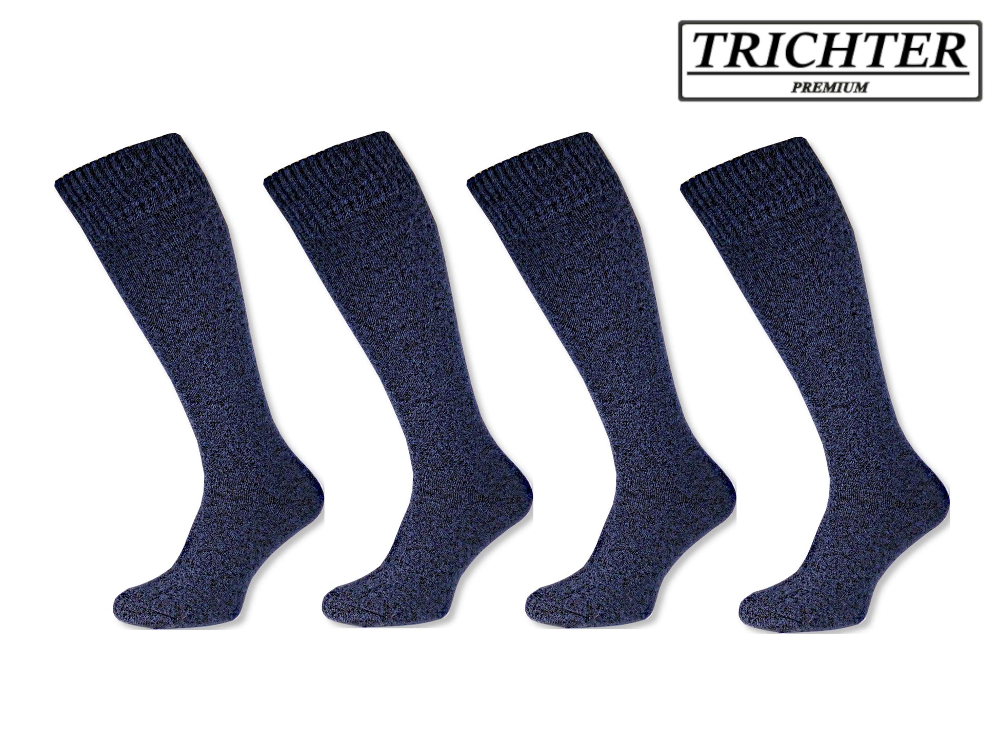 Trichter® 4 Paar Herren Winter Kniestrümpfe extra dick + warm - Herren Thermosocken Kniestrümpfe - www.Socken-Center24.de