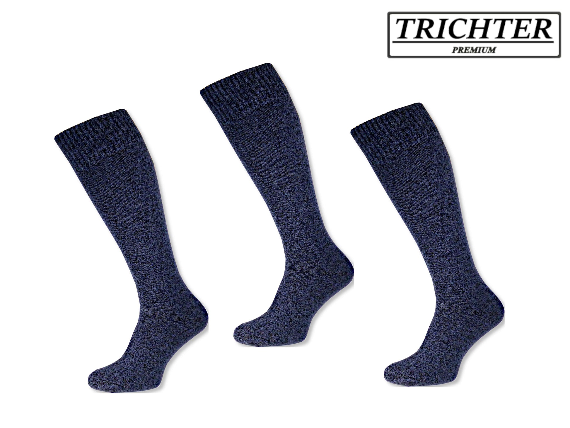 Trichter® 4 Paar Herren Winter Kniestrümpfe extra dick + warm - Herren Thermosocken Kniestrümpfe - www.Socken-Center24.de